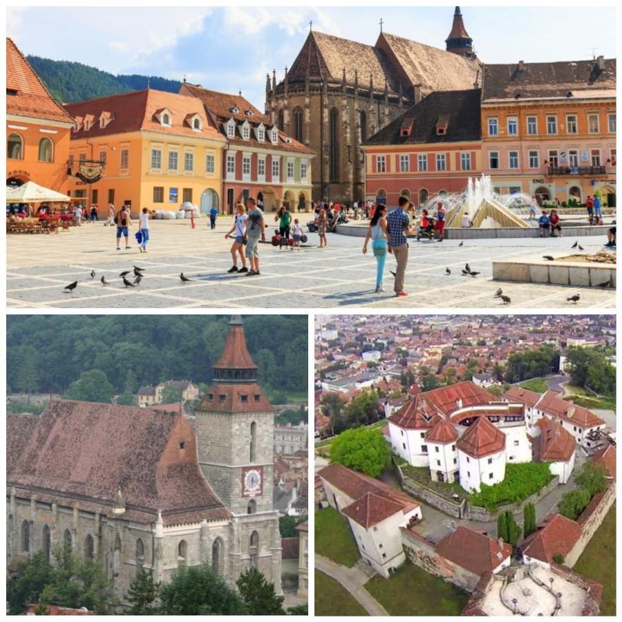Ama Apartament Cu Terasa 50 Mp & Parcare Braşov Esterno foto